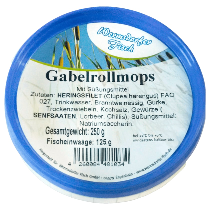 Wermsdorfer Fisch Gabelrollmops 125g